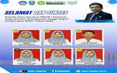 Selamat dan Sukses Siswa SMAN 1 Kwanyar Lolos SNBT 2026