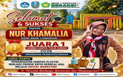 Siswi SMAN 1 Kwanyar Raih Juara 1 Lomba Karya Tulis Ilmiah 2026 di Universitas Trunojoyo Madura