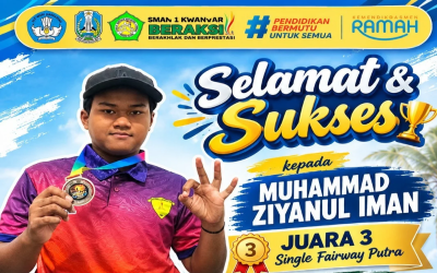 Muhammad Ziyanul Iman Raih Juara 3 Single Fairway Putra pada Woodball Beach Dandim Cup Tuban 2026