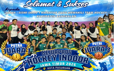 SELAMAT & SUKSES SISWA-SISWI SMAN 1 KWANYAR MEWAKILI HOCKEY KABUPATEN BANGKALAN
