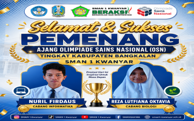 Siswa SMAN 1 Kwanyar Raih Prestasi Gemilang pada Olimpiade Sains Nasional (OSN) Tingkat Kabupaten Bangkalan