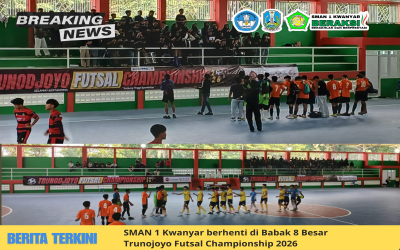 SMAN 1 Kwanyar Terhenti di Babak 8 Besar Trunojoyo Futsal Championship 2026