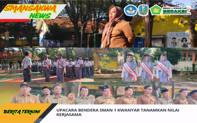 UPACARA BENDERA SMAN 1 KWANYAR TANAMKAN NILAI KERJASAMA