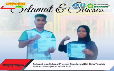 Selamat dan Sukses! Prestasi Gemilang Atlet Bulu Tangkis SMAN 1 Kwanyar di O2SN 2026